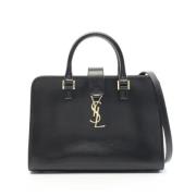 Pre-owned Leather handbags Yves Saint Laurent Vintage , Black , Dames