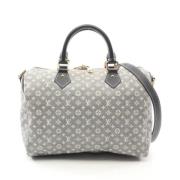 Pre-owned Cotton louis-vuitton-bags Louis Vuitton Vintage , Blue , Dam...