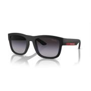 Mat Zwart/Grijs Getinte Zonnebril PS 01Zs Prada , Black , Heren