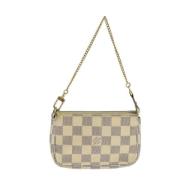 Pre-owned Canvas pouches Louis Vuitton Vintage , White , Dames