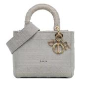 Pre-owned Canvas handbags Dior Vintage , Gray , Dames