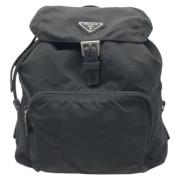 Pre-owned Canvas backpacks Prada Vintage , Black , Dames