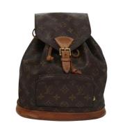 Pre-owned Canvas backpacks Louis Vuitton Vintage , Brown , Dames