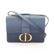 Pre-owned Leather dior-bags Dior Vintage , Blue , Dames