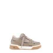 Leren Sneakers met Contrasterende Profielen Represent , Beige , Heren