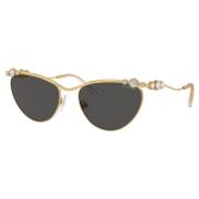 Sk7017 400487 Sunglasses Swarovski , Yellow , Dames