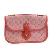 Pre-owned Canvas clutches Louis Vuitton Vintage , Pink , Dames