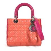 Pre-owned Leather dior-bags Dior Vintage , Orange , Dames