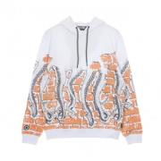 lichtgewicht hoodie Octopus , White , Heren