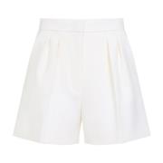 Witte wollen bermuda's voor vrouwen Max Mara , White , Dames