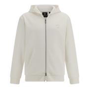 Katoenen Blend Full-Zip Sweatshirt Boggi Milano , Beige , Heren