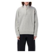 Stijlvolle Half Zip Sweatshirt JW Anderson , Gray , Heren