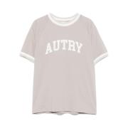 Gestreept T-shirt met Raglanmouwen en Ronde Hals Autry , Gray , Dames