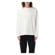 Porselein Logo T-shirt met Oversized Pasvorm Jil Sander , White , Here...