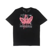 Behind Tee Zwart Streetwear Adidas , Black , Heren