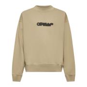 Beige Bookish Logo Sweater Off White , Beige , Heren