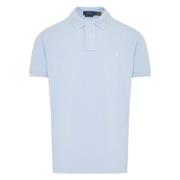 Aangepaste Slim Fit Katoen Mesh Polo Polo Ralph Lauren , Blue , Heren