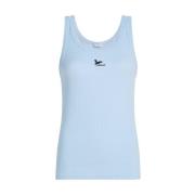 Mouwloze Top met Singlet Print Penn&Ink N.Y , Blue , Dames