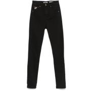 Zwarte Klassieke Five-Pocket Jeans Lois , Black , Dames