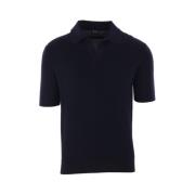 Blauw Katoenen Poloshirt Ermenegildo Zegna , Blue , Heren