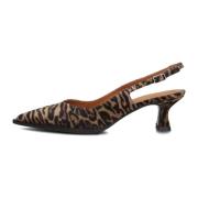 Bruine Suède Slingback Schoenen Billi Bi , Brown , Dames