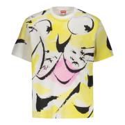 Maxi Print Katoenen T-shirt Kenzo , Multicolor , Heren