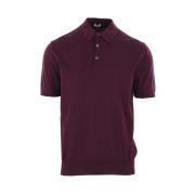 Bordeaux Katoenen Poloshirt Caruso , Purple , Heren