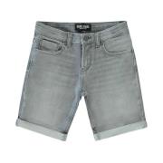 Korte Zwarte Denim Shorts Californië Cars , Gray , Heren