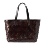 Bruine leren crossover tote tas Dragon Diffusion , Brown , Dames