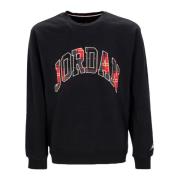 Rood Fleece Crewneck Sweatshirt Jordan , Black , Heren