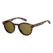 Havana Bronze Gepolariseerde Zonnebril Polaroid , Brown , Unisex