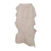 Flowy Geplooide Rok Issey Miyake , Beige , Dames