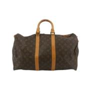 Pre-owned Canvas travel-bags Louis Vuitton Vintage , Brown , Dames