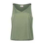 Mouwloze Blouse Stijl 03014262 vera mont , Green , Dames