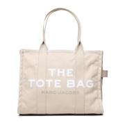 Beige Tassen met Dubbele Handvatten Marc Jacobs , Beige , Dames