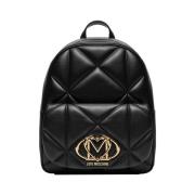 Zwarte Damesrugzak Stijlvol en veelzijdig Moschino , Black , Dames