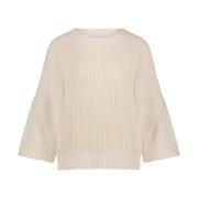 Korte Mouw Pullover Jack By-Bar , White , Dames