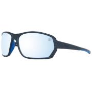 Zwarte Herenzonnebril Rechthoekig Frame Timberland , Black , Heren