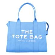 Canvas tote tas met logoprint Marc Jacobs , Blue , Dames