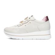 Beige Sneakers voor Vrouwen Nerogiardini , Beige , Dames