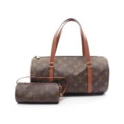 Pre-owned Canvas handbags Louis Vuitton Vintage , Brown , Dames