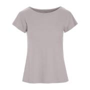 Ribgebreid T-shirt Opal Grey Bitte Kai Rand , Gray , Dames