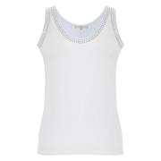 Stijlvolle Mouwloze Tops voor Vrouwen Kocca , White , Dames