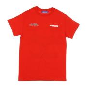 Rode Mannen Crew Neck T-Shirt Usual , Red , Heren