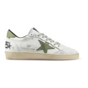 Stijlvolle leren sneakers met sterdetail Golden Goose , White , Heren