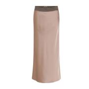 Bias Cut Lange Rok Gustav , Beige , Dames