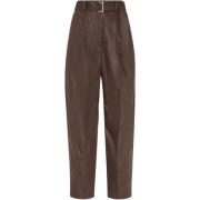 Linnen Broek Brunello Cucinelli , Brown , Dames