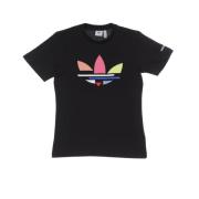 Zwarte Dames Trefoil Tee Korte Mouw Adidas , Black , Dames