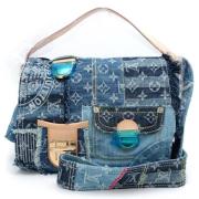 Pre-owned Denim louis-vuitton-bags Louis Vuitton Vintage , Blue , Dame...