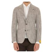 Bruine Jas Pino Lerario Herringbone Tagliatore , Brown , Heren